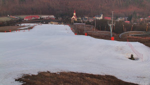 Skiareál Hlubočky - Horní část sjezdovky skiareálu Hlubočky - 3.3.2026 v 06:15