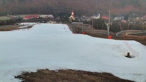 Skiareál Hlubočky - Horní část sjezdovky skiareálu Hlubočky - 3.3.2026 v 06:50