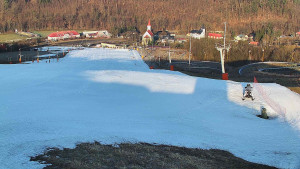 Skiareál Hlubočky - Horní část sjezdovky skiareálu Hlubočky - 3.3.2026 v 07:50