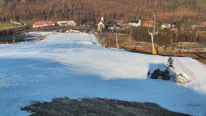 Skiareál Hlubočky - Horní část sjezdovky skiareálu Hlubočky - 3.3.2026 v 08:05