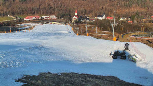 Skiareál Hlubočky - Horní část sjezdovky skiareálu Hlubočky - 3.3.2026 v 08:10