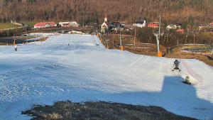 Skiareál Hlubočky - Horní část sjezdovky skiareálu Hlubočky - 3.3.2026 v 08:15
