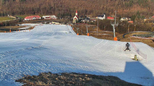 Skiareál Hlubočky - Horní část sjezdovky skiareálu Hlubočky - 3.3.2026 v 08:25