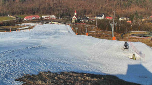 Skiareál Hlubočky - Horní část sjezdovky skiareálu Hlubočky - 3.3.2026 v 08:30