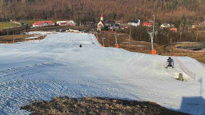 Skiareál Hlubočky - Horní část sjezdovky skiareálu Hlubočky - 3.3.2026 v 08:40