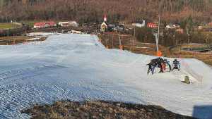 Skiareál Hlubočky - Horní část sjezdovky skiareálu Hlubočky - 3.3.2026 v 08:45