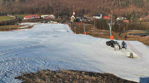 Skiareál Hlubočky - Horní část sjezdovky skiareálu Hlubočky - 3.3.2026 v 08:50