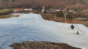 Skiareál Hlubočky - Horní část sjezdovky skiareálu Hlubočky - 3.3.2026 v 09:05