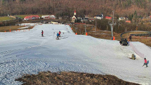 Skiareál Hlubočky - Horní část sjezdovky skiareálu Hlubočky - 3.3.2026 v 09:20