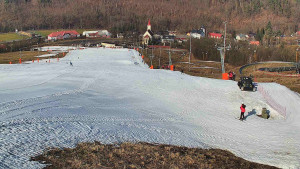 Skiareál Hlubočky - Horní část sjezdovky skiareálu Hlubočky - 3.3.2026 v 09:30