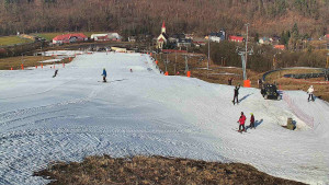 Skiareál Hlubočky - Horní část sjezdovky skiareálu Hlubočky - 3.3.2026 v 09:35