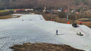 Skiareál Hlubočky - Horní část sjezdovky skiareálu Hlubočky - 3.3.2026 v 11:30