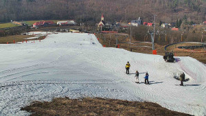 Skiareál Hlubočky - Horní část sjezdovky skiareálu Hlubočky - 3.3.2026 v 12:00