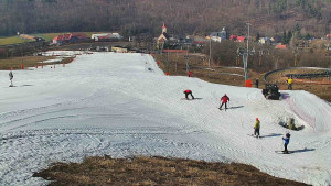 Skiareál Hlubočky - Horní část sjezdovky skiareálu Hlubočky - 3.3.2026 v 12:05