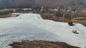 Skiareál Hlubočky - Horní část sjezdovky skiareálu Hlubočky - 3.3.2026 v 12:35