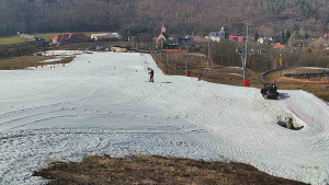 Skiareál Hlubočky - Horní část sjezdovky skiareálu Hlubočky - 3.3.2026 v 12:40