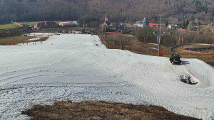 Skiareál Hlubočky - Horní část sjezdovky skiareálu Hlubočky - 3.3.2026 v 13:10