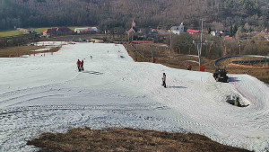 Skiareál Hlubočky - Horní část sjezdovky skiareálu Hlubočky - 3.3.2026 v 13:35