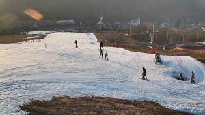 Skiareál Hlubočky - Horní část sjezdovky skiareálu Hlubočky - 3.3.2026 v 16:45