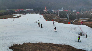 Skiareál Hlubočky - Horní část sjezdovky skiareálu Hlubočky - 3.3.2026 v 17:25