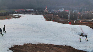 Skiareál Hlubočky - Horní část sjezdovky skiareálu Hlubočky - 3.3.2026 v 17:35