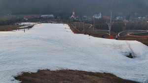 Skiareál Hlubočky - Horní část sjezdovky skiareálu Hlubočky - 3.3.2026 v 17:45