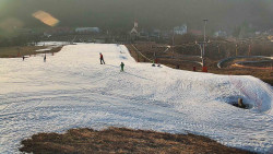 Horní část sjezdovky skiareálu Hlubočky