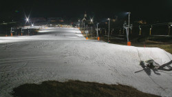 Horní část sjezdovky skiareálu Hlubočky