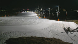 Horní část sjezdovky skiareálu Hlubočky