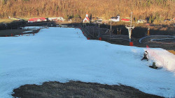 Horní část sjezdovky skiareálu Hlubočky