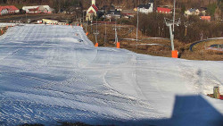 Horní část sjezdovky skiareálu Hlubočky