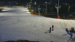 Horní část sjezdovky skiareálu Hlubočky