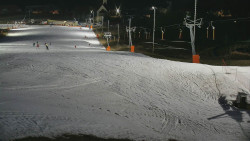 Horní část sjezdovky skiareálu Hlubočky