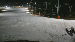 Horní část sjezdovky skiareálu Hlubočky