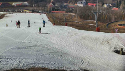 Horní část sjezdovky skiareálu Hlubočky