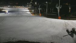 Horní část sjezdovky skiareálu Hlubočky