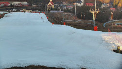 Horní část sjezdovky skiareálu Hlubočky