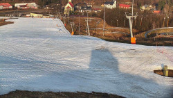 Horní část sjezdovky skiareálu Hlubočky