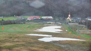 Skiareál Hlubočky - Horní část sjezdovky skiareálu Hlubočky - 31.3.2026 v 08:40