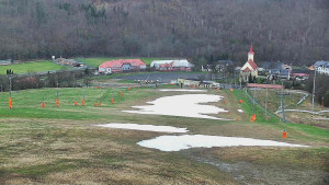 Skiareál Hlubočky - Horní část sjezdovky skiareálu Hlubočky - 31.3.2026 v 10:05