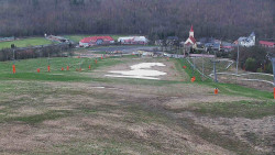 Horní část sjezdovky skiareálu Hlubočky