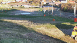 Horní část sjezdovky skiareálu Hlubočky