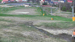 Horní část sjezdovky skiareálu Hlubočky