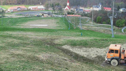 Horní část sjezdovky skiareálu Hlubočky