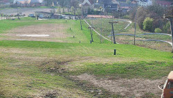 Horní část sjezdovky skiareálu Hlubočky