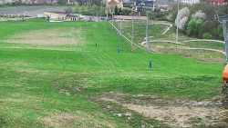 Horní část sjezdovky skiareálu Hlubočky