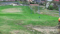 Horní část sjezdovky skiareálu Hlubočky