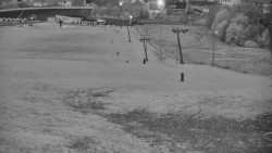 Horní část sjezdovky skiareálu Hlubočky