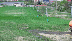 Horní část sjezdovky skiareálu Hlubočky