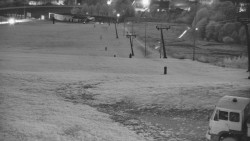 Horní část sjezdovky skiareálu Hlubočky